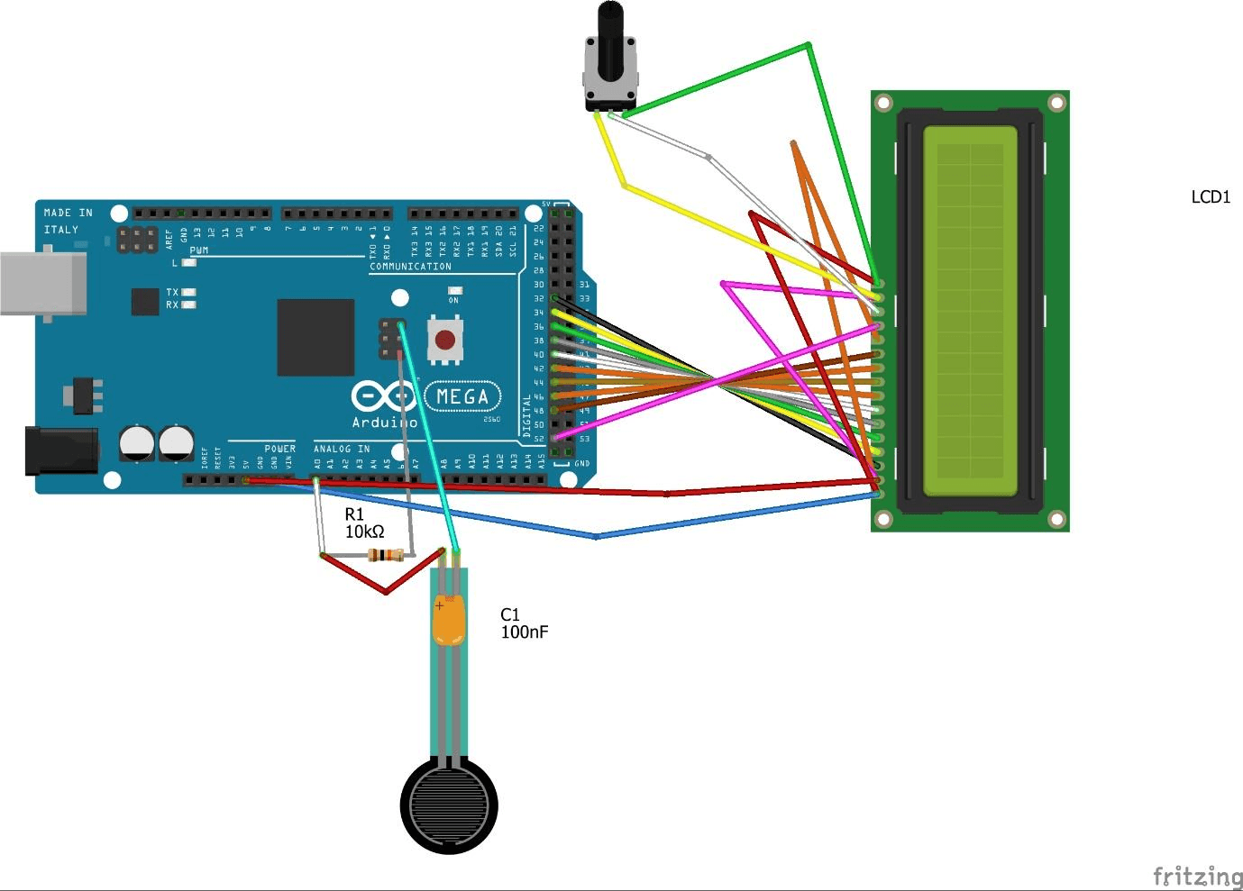 Circuit Diagram for the experiments